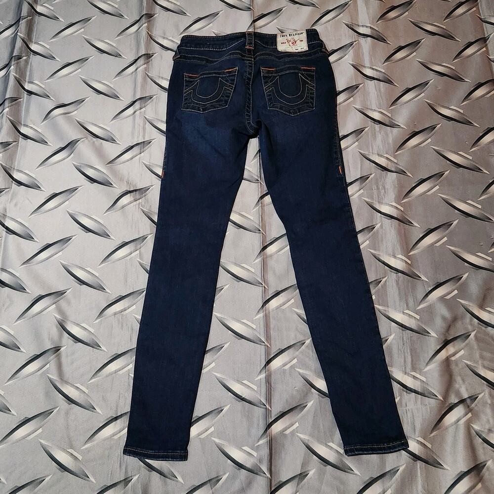 True Religion Jennie Curvy Jeans Womens 25 Dark Wash Mid Rise Skinny